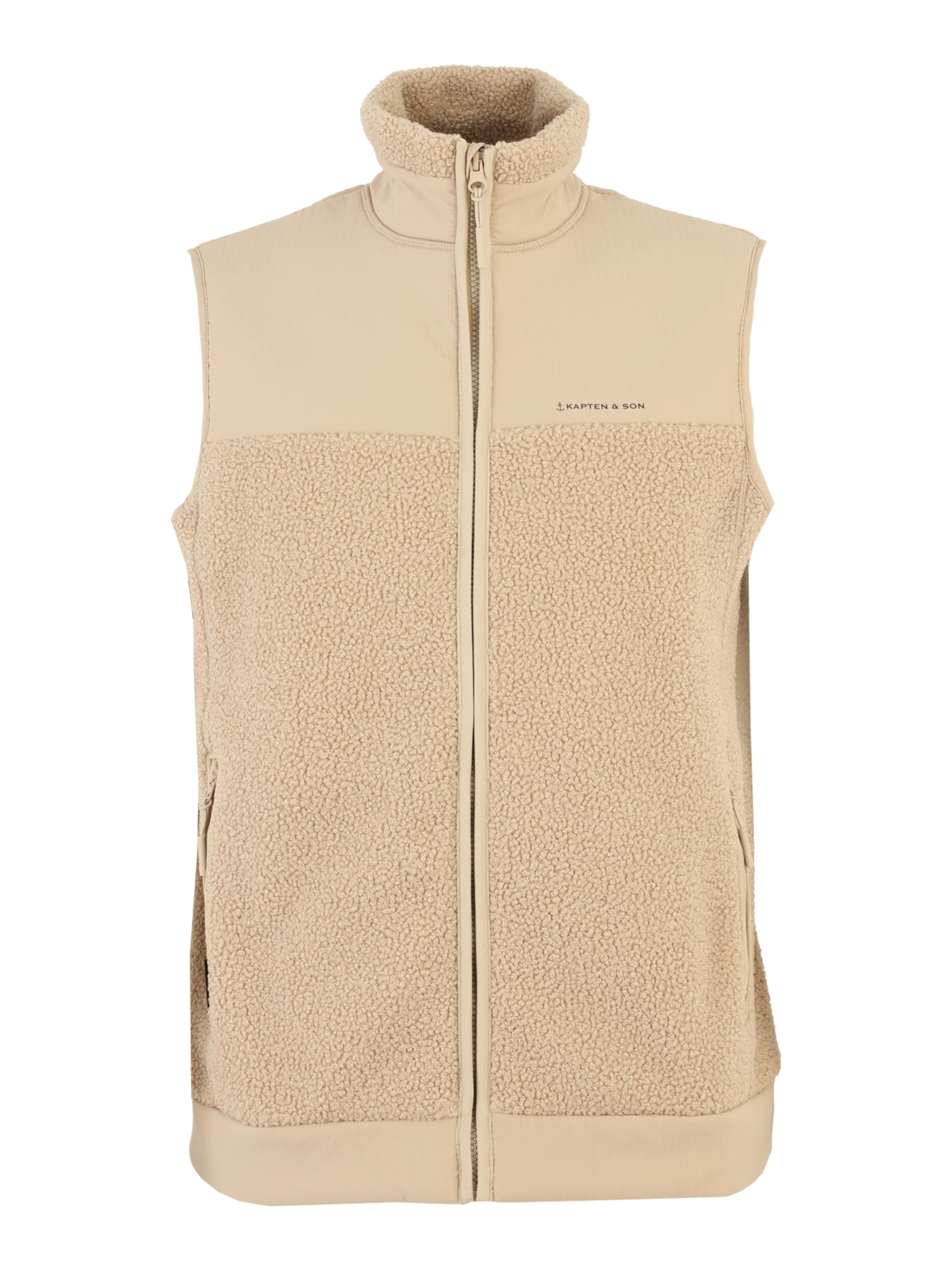 Kapten & Son Bodywarmer in Beige: voorkant