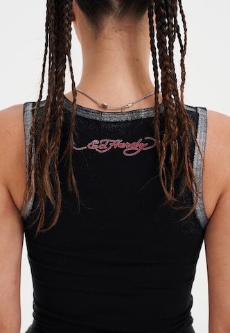 Ed Hardy Τοπ 'Ed Nyc Skull Tour' σε μαύρο