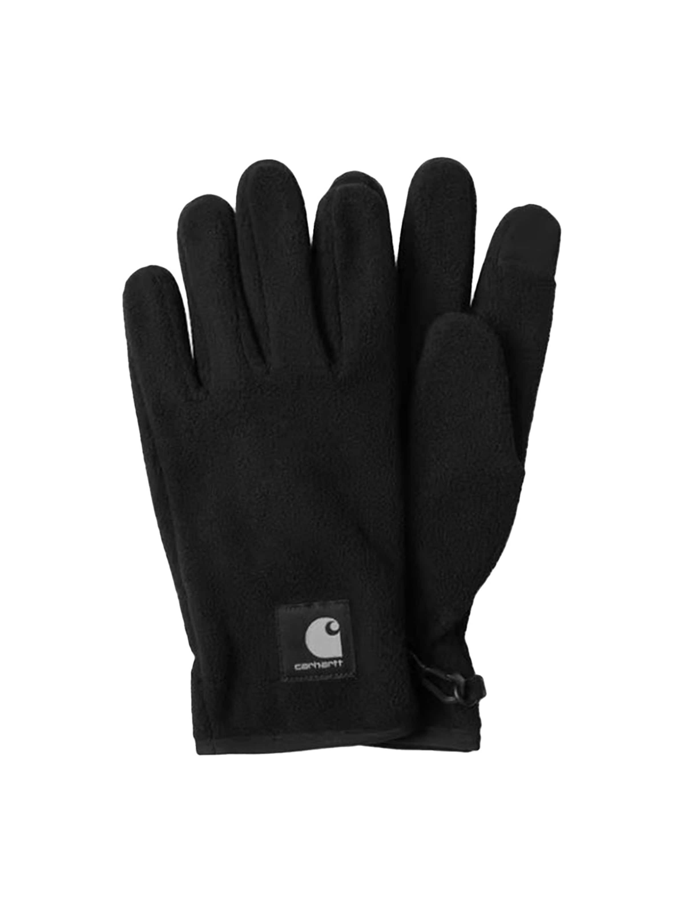 Muffole 'BLEVIN GLOVES BLACK' di Carhartt WIP in nero: frontale