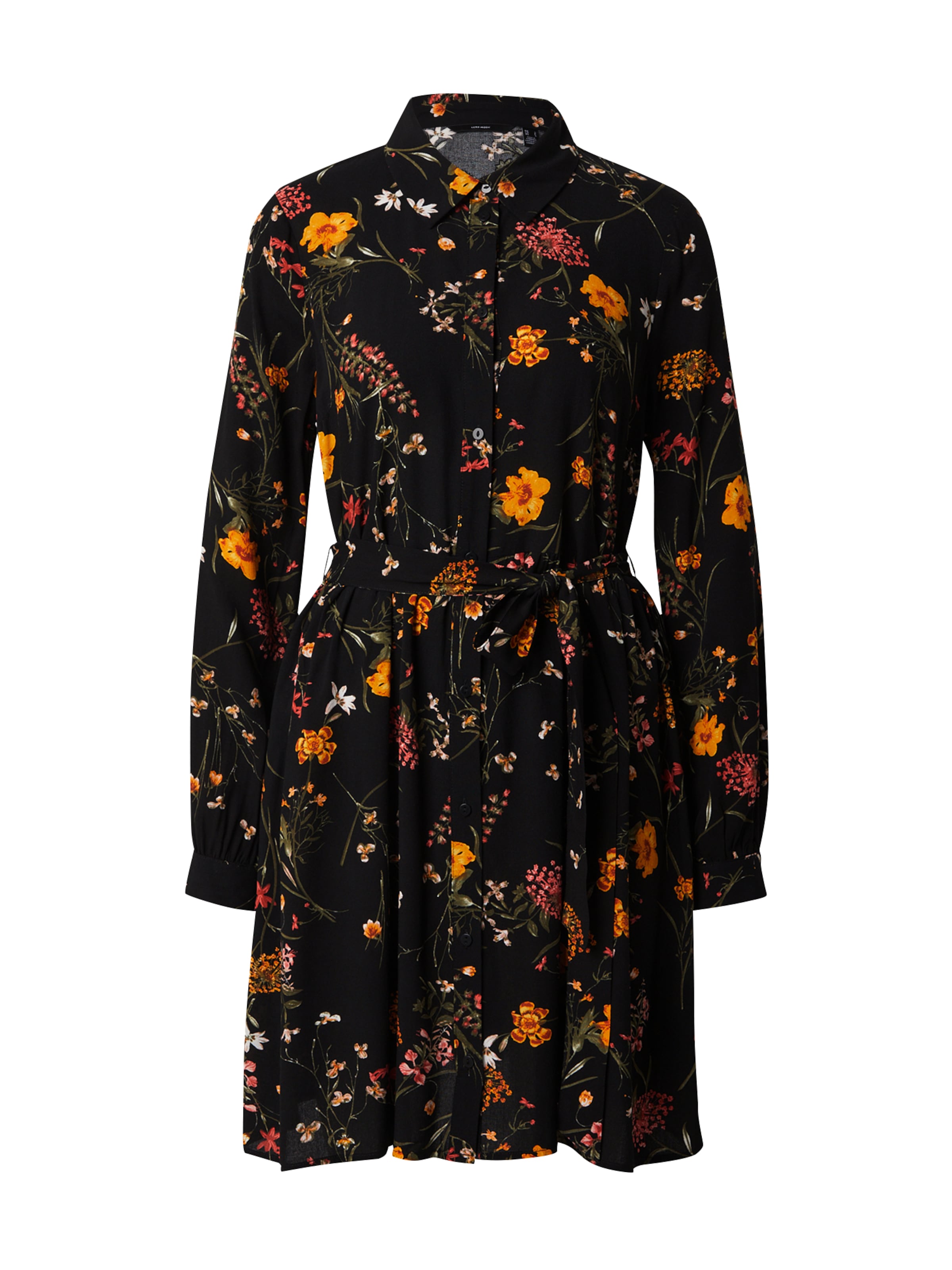 VERO MODA Sukienka koszulowa 'VMEASY JOY' w kolorze czarny: przód