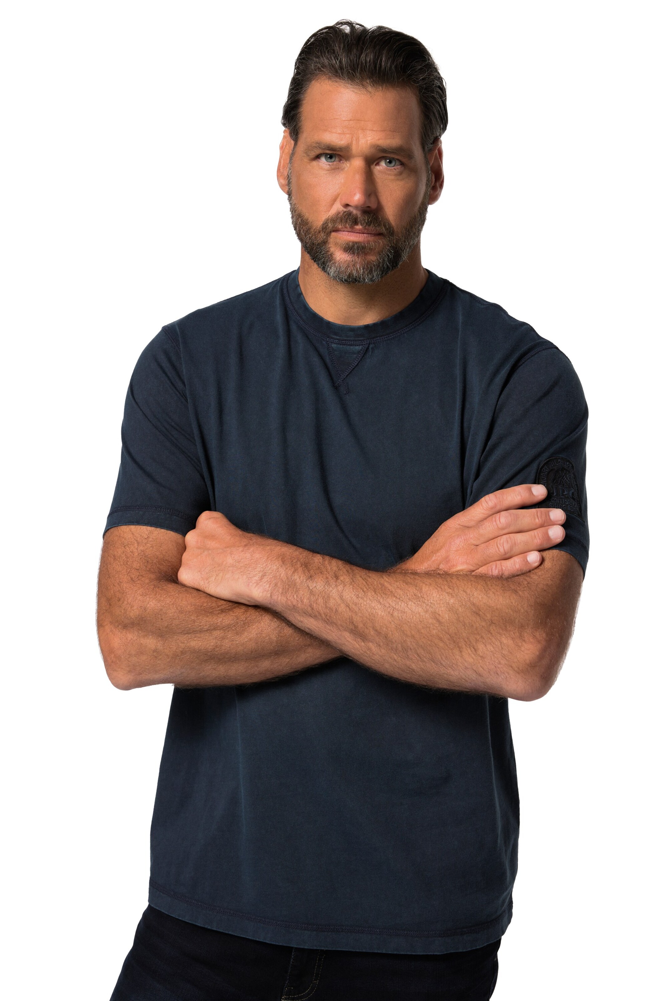 JP1880 Shirt in Blauw: voorkant