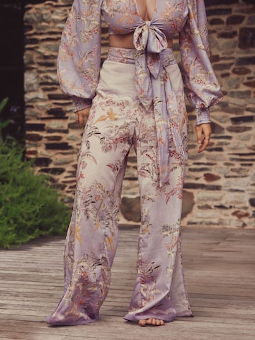 B by Ted Baker Wide Leg Hose in Lila: Vorderseite