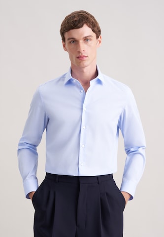 Coupe slim Chemise business SEIDENSTICKER en bleu : devant