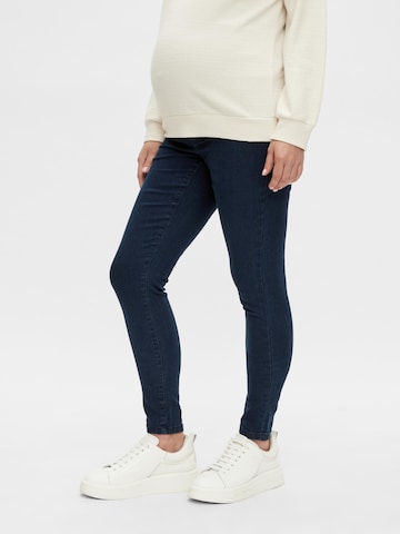 MAMALICIOUS Skinny Jeggings 'Echo' in Blue: front