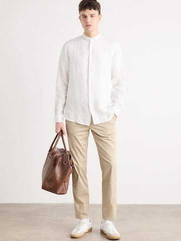 BOSS Orange Regular fit Button Up Shirt 'Race_1' in White