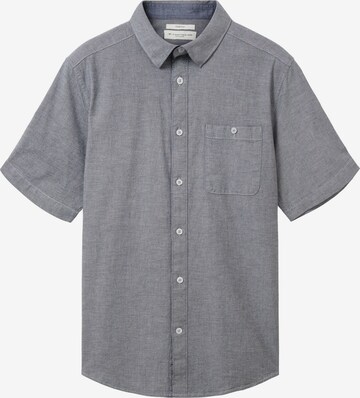 TOM TAILOR Button Up Shirt in Blue: front