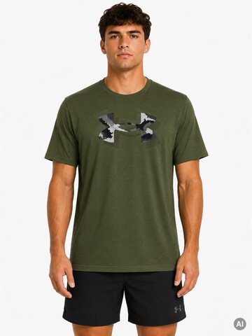 UNDER ARMOUR Funktionsshirt 'Tech™ Print Fill'‌‌‌‌‌‌‌‌‌ in Grün