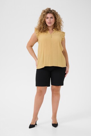 KAFFE CURVE Blouse 'Lyana' in Yellow
