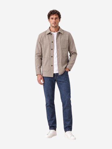 Gianni Lupo Övergångsjacka 'OVERSHIRT GL9850' i beige