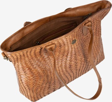 DreiMaster Vintage - Shopper 'Takelage' em castanho