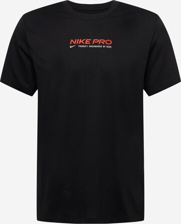 T-Shirt fonctionnel NIKE en noir : devant