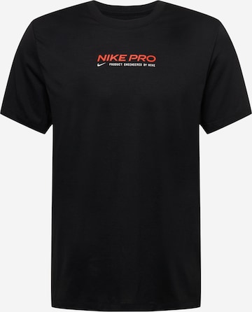 NIKE - Camiseta funcional en negro: frente