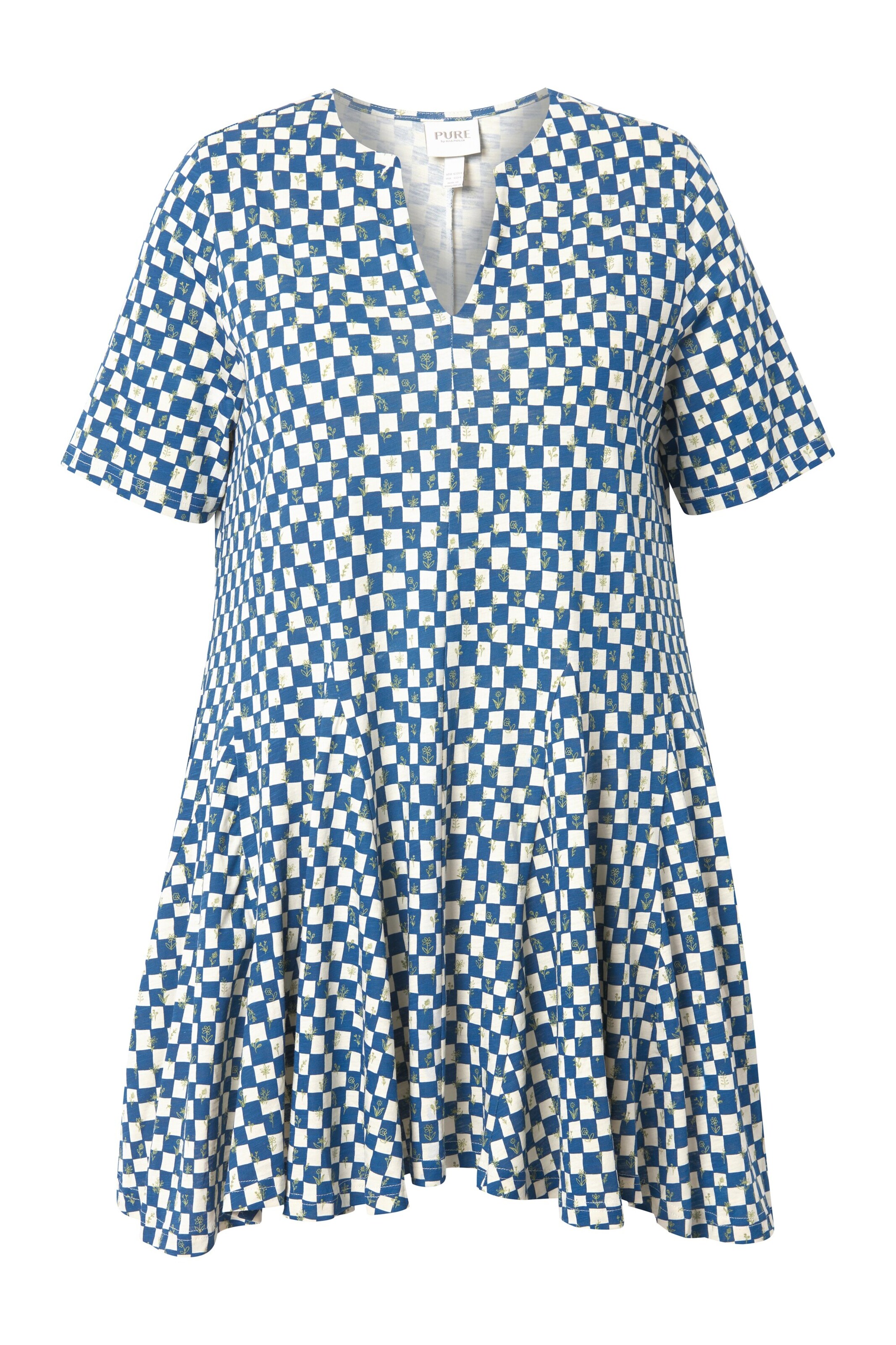 Ulla Popken Shirt in Blauw: voorkant