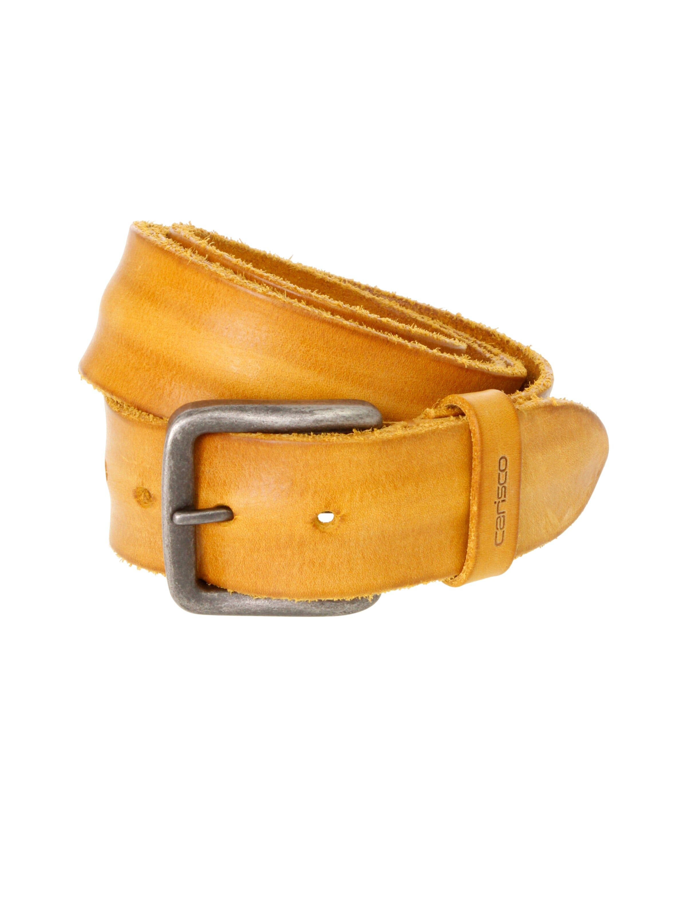 carisco Belt 'Jeansgürtel Gump' in Yellow: front