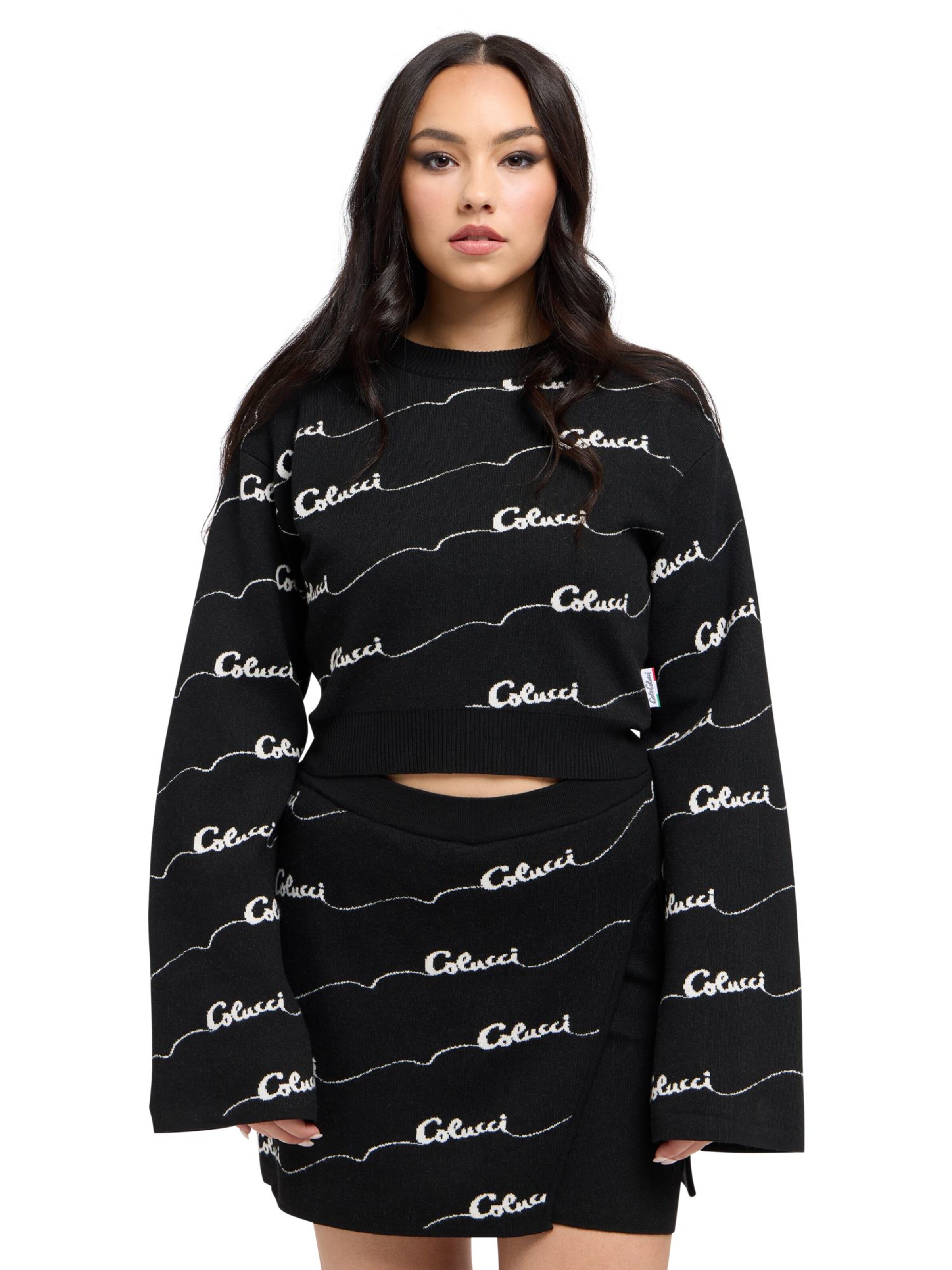 Carlo Colucci Trui in Zwart: voorkant