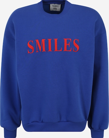 Smiles Sweatshirt 'Jay' in Blauw: voorkant