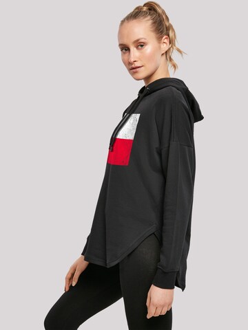 F4NT4STIC Sweatshirt 'Poland Polen Flagge distressed' in Zwart