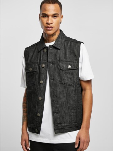 Urban Classics Vest in Black: front