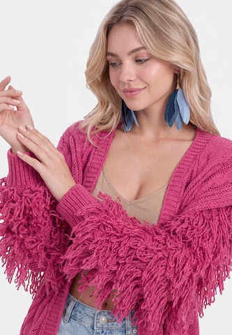 IZIA Gebreid vest in Roze