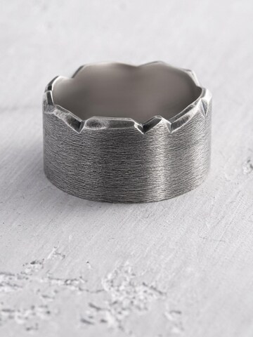 Bague 'THE THORNS' REYTEL en argent : devant