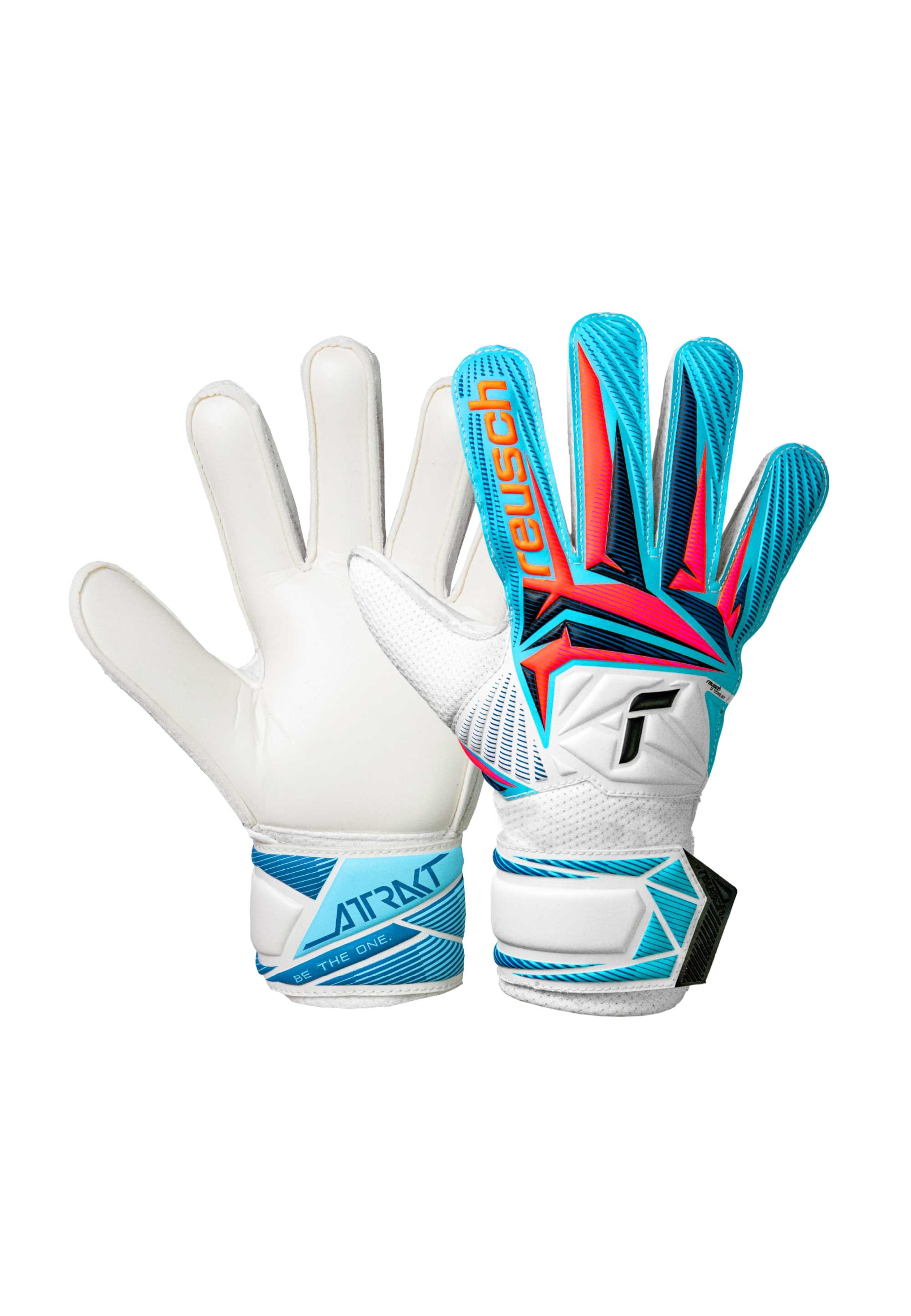 REUSCH Sports gloves 'Attrakt Solid Junior' in White: front