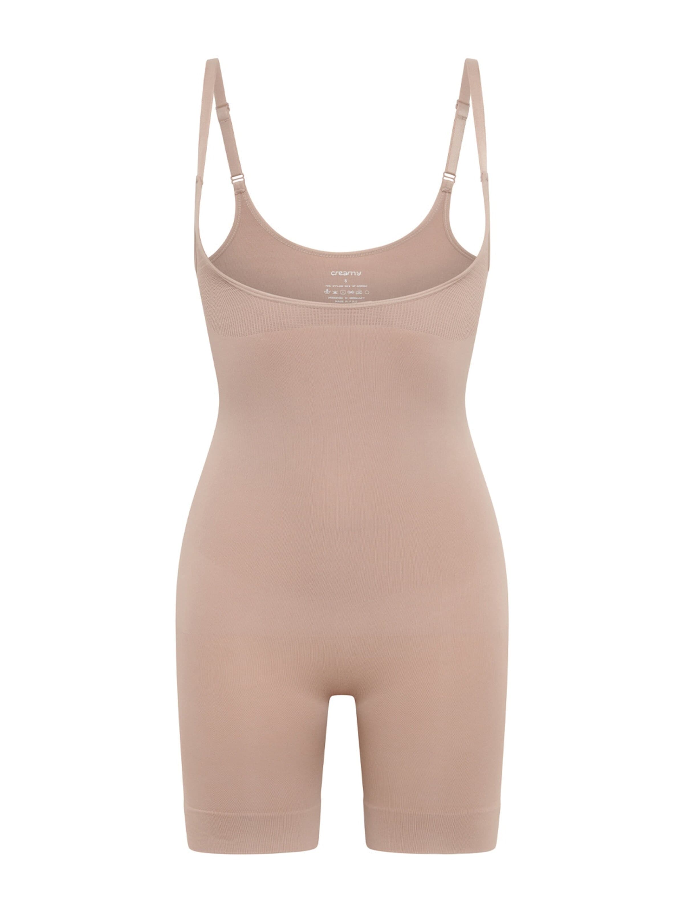 Body modellante 'Bodysuit Sculpting Shapewear mit offener Brust' di cfab (formerly creamy fabrics) in beige: frontale