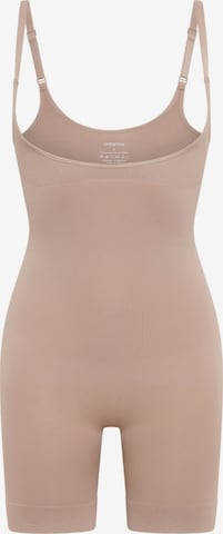 cfab (formerly creamy fabrics) - Body moldeador 'Bodysuit Sculpting Shapewear mit offener Brust' en beige: frente
