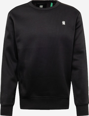 G-Star RAW Sweatshirt in Zwart: voorkant