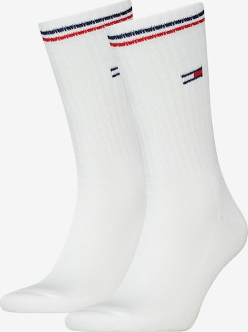 Chaussettes TOMMY HILFIGER en blanc : devant