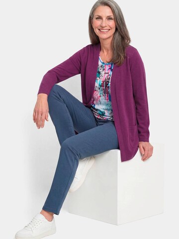 Goldner Knit Cardigan in Purple