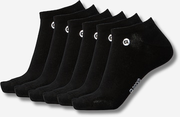 Chaussettes QOLONIA en noir : devant