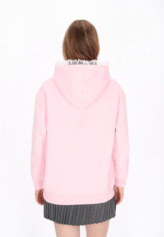 MYMO - Sudadera con cremallera en rosa
