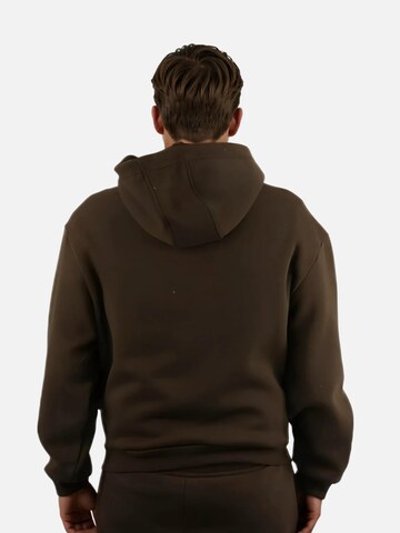 HEFTYKA Zip-Up Hoodie in Brown