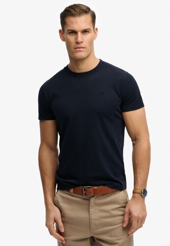 Superdry & Co Shirt 'Essential' in Blauw: voorkant