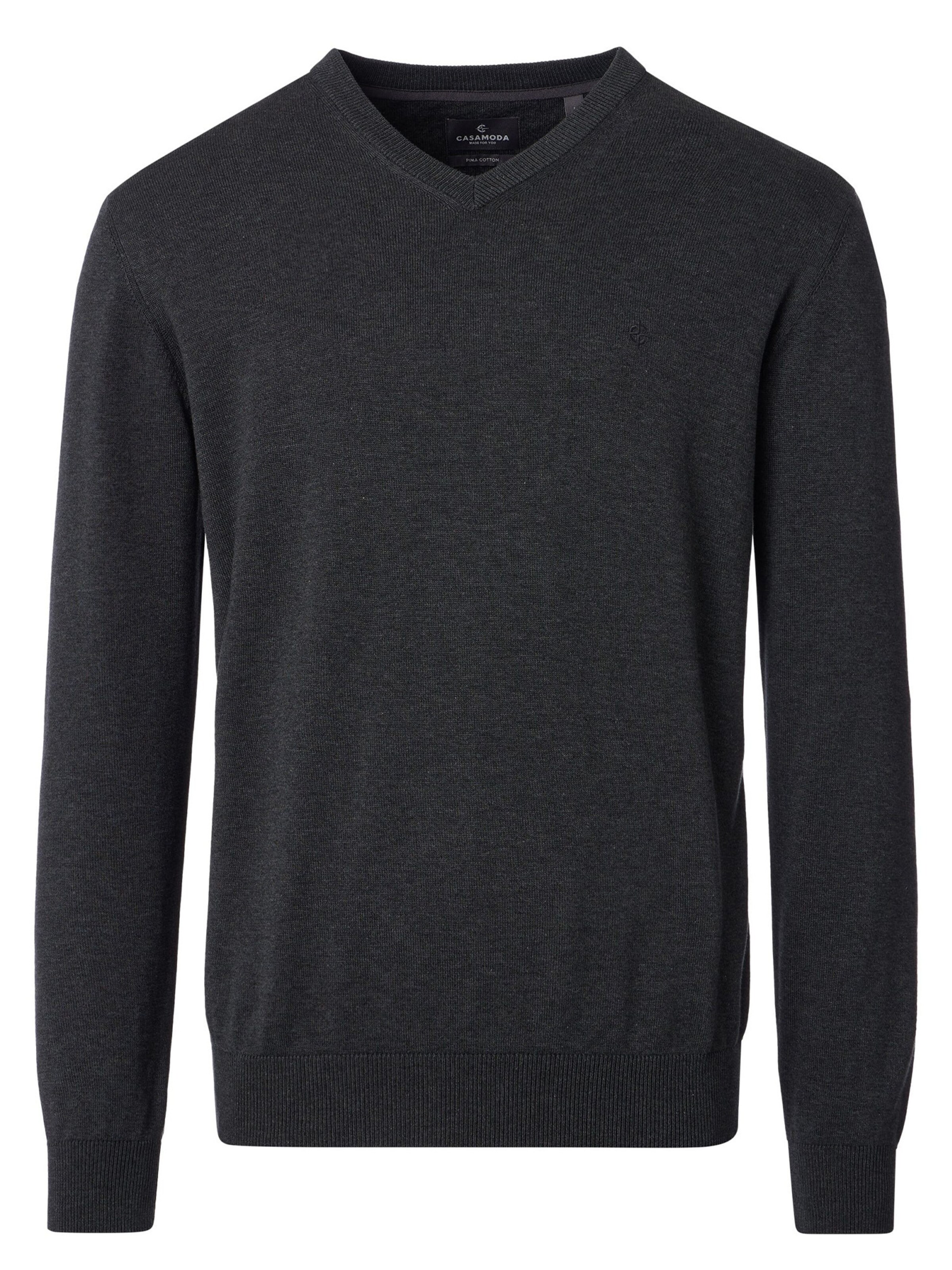 CASAMODA Sweater 'Basic' in Grey: front