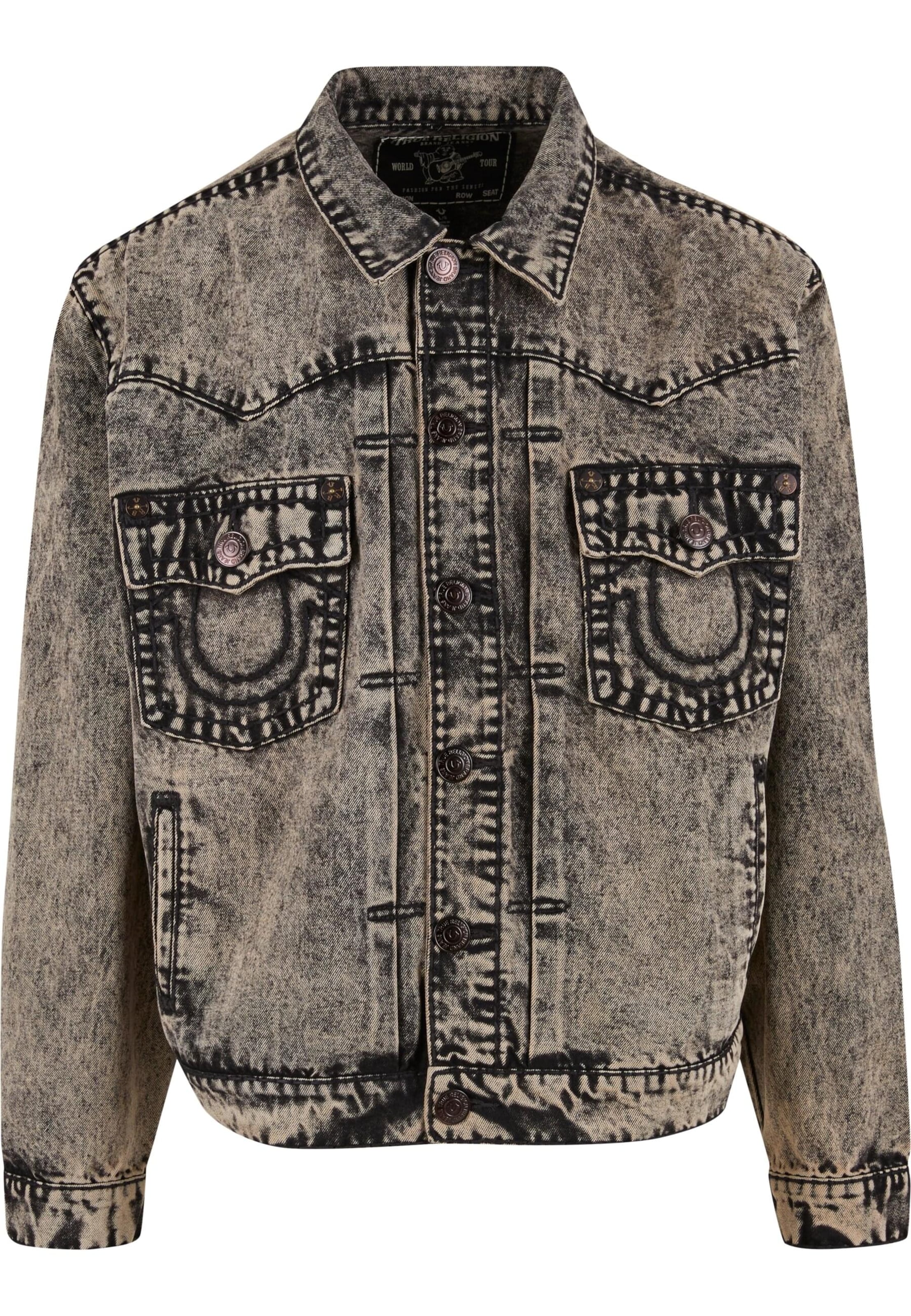 Veste mi-saison True Religion en noir : devant