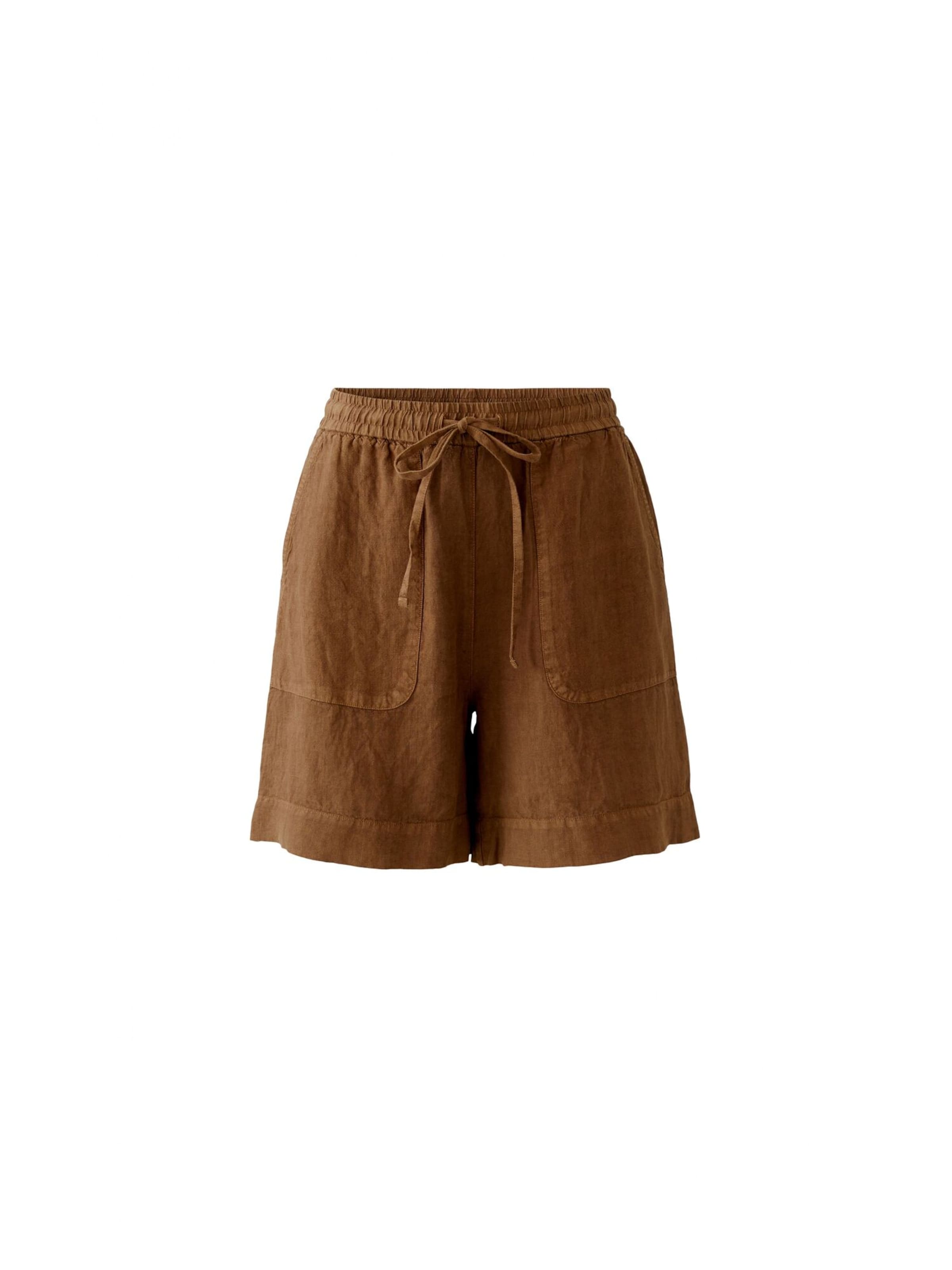 OUI Loosefit Hose in Braun: Vorderseite
