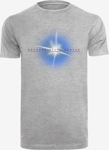 F4NT4STIC Shirt 'NASA Kennedy Space Centre Planet' in Grijs: voorkant
