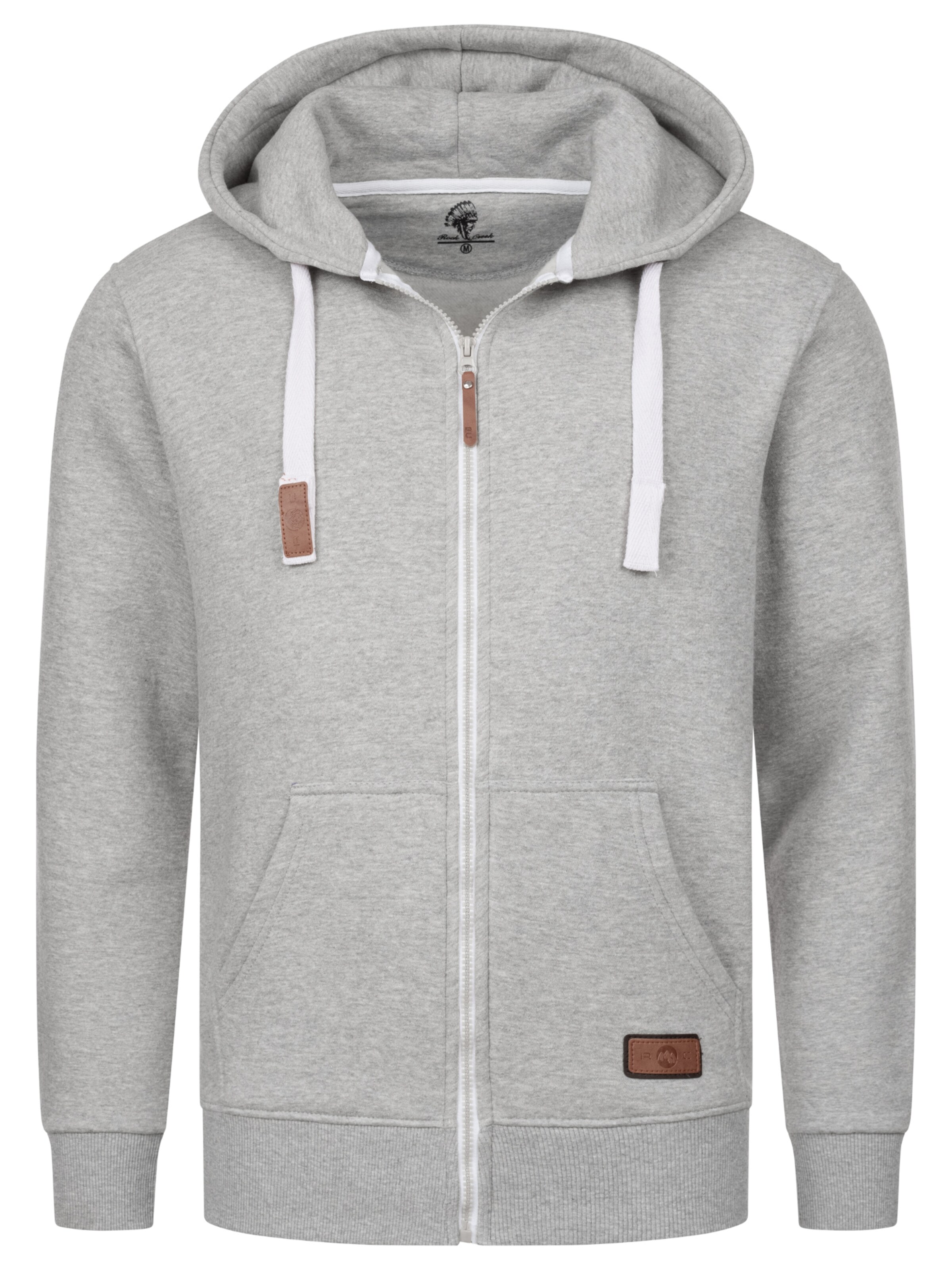Rock Creek Sweatjacke in Grau: Vorderseite