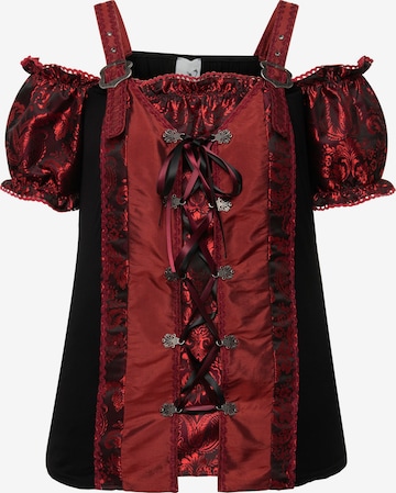 Ulla Popken Traditional blouse in Red: front