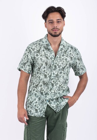 Panareha Regular fit Button Up Shirt 'MAUI' in Green: front