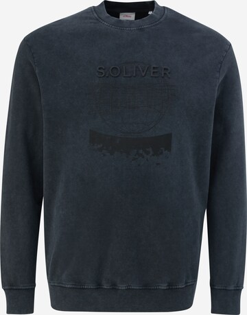 s.Oliver Men Big Sizes Sweatshirt in Grey: front