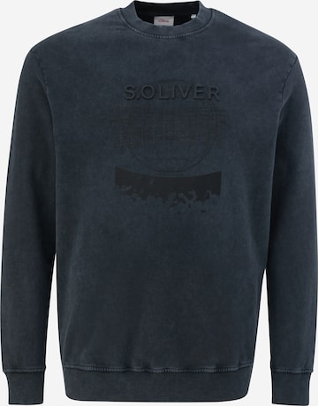 s.Oliver Men Big Sizes Sweatshirt in Grau: predná strana