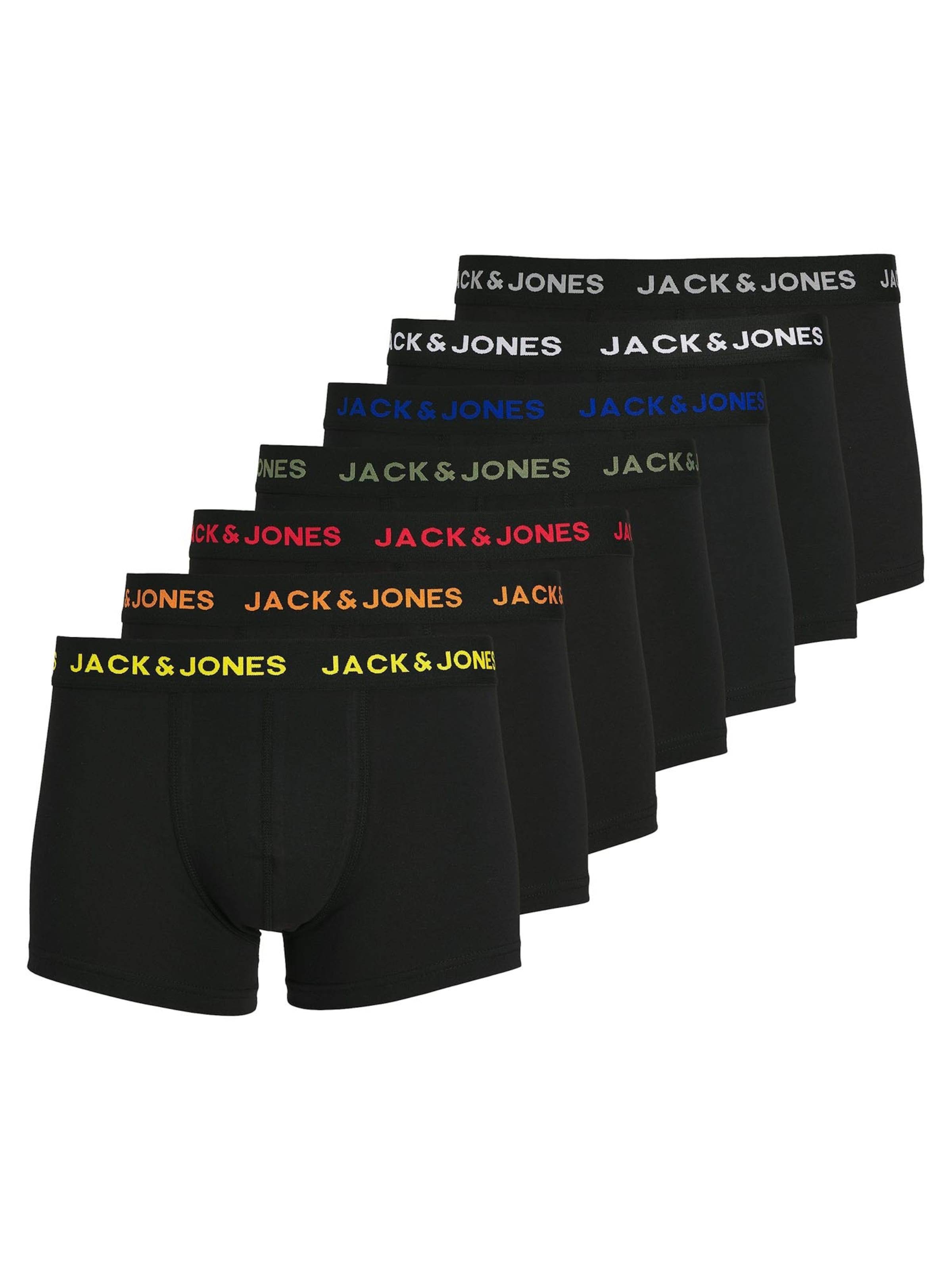 JACK & JONES Boxershorts 'Jacbasic' in Zwart: voorkant