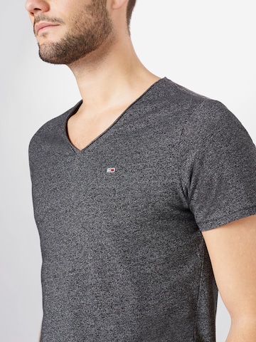 Tommy Jeans - Ajuste regular Camiseta 'Jaspe' en gris