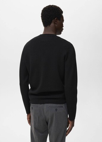 MANGO MAN Pullover 'Luxus' in Schwarz