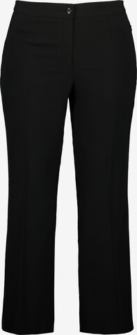 Loosefit Pantalon à plis Ulla Popken en noir : devant