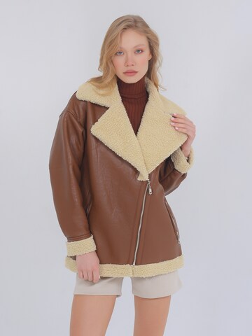 FRESHLIONS Winter Jacket 'Ella' in Brown