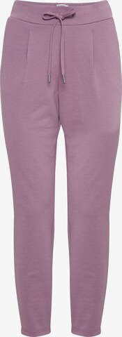 b.young Regular Pleat-Front Pants 'Rizetta' in Purple: front