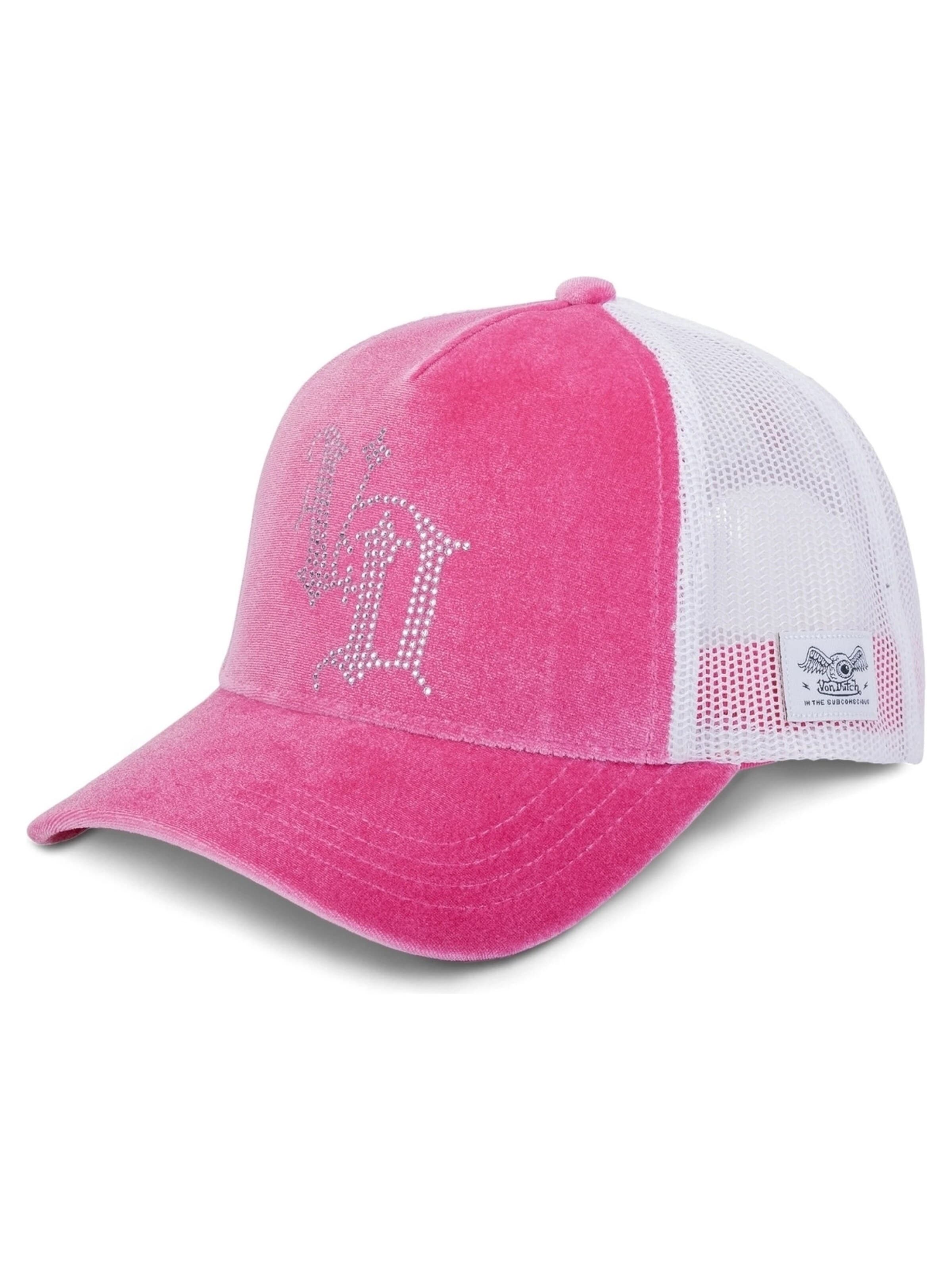 Von Dutch Kšiltovka 'Gorra von dutch rosa royalp diamond logo trucker cap' – pink